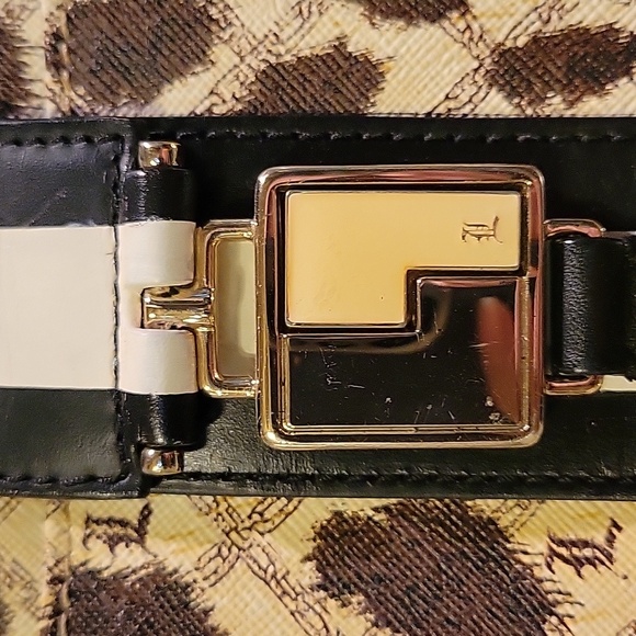 L.A.M.B. Gwen Stefani Leopard Kingston Dome Bowler Bag Designer Leather #41 - Picture 16 of 16